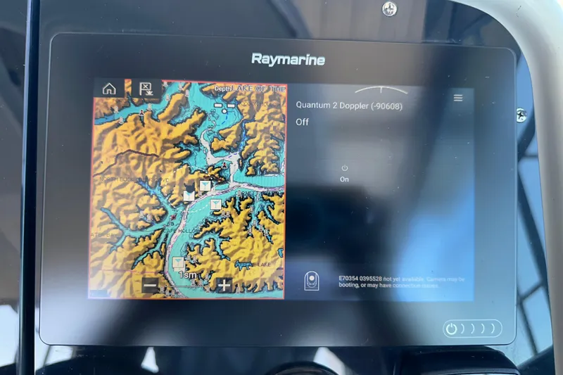  Yacht Photos Pics Raymarine navigation display on 2007 Formula 400 Super Sport boat, showing a detailed map.