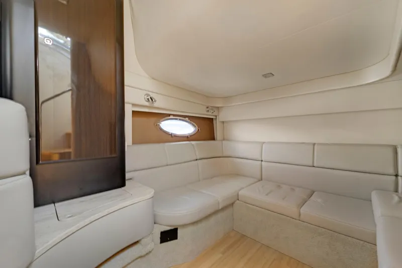 Dream Boat Yacht Photos Pics Luxurious interior of 2016 Formula 40 PC yacht with plush seating and modern design.