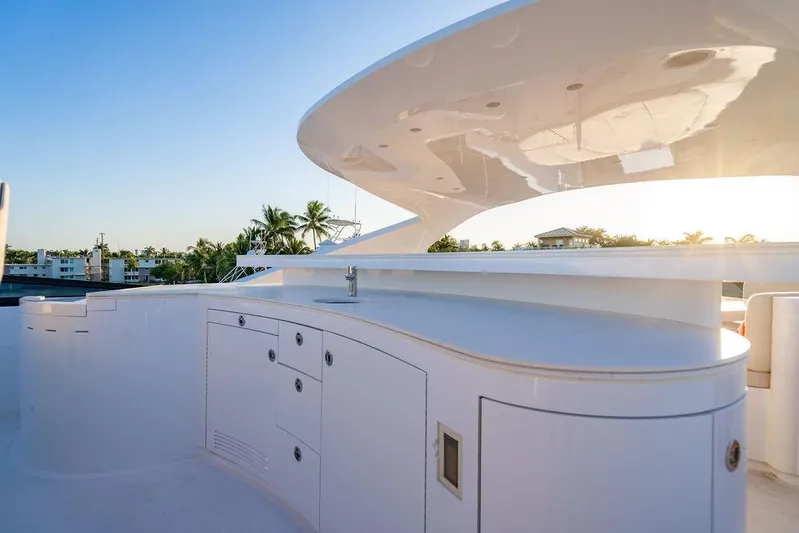 True North Yacht Photos Pics Luxurious 2011 Hargrave Tri Deck yacht with sleek white exterior and modern design.