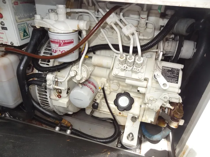 Maupiti Yacht Photos Pics Leopard 40 2019 engine compartment with Northern Lights generator.