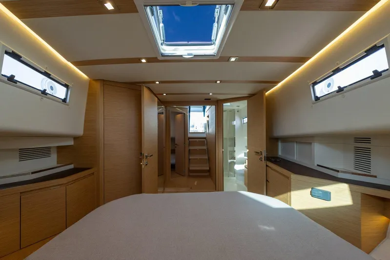 M/y Ida Yacht Photos Pics Luxurious interior of 2021 Pardo Yachts 50, featuring modern design and ample natural light.