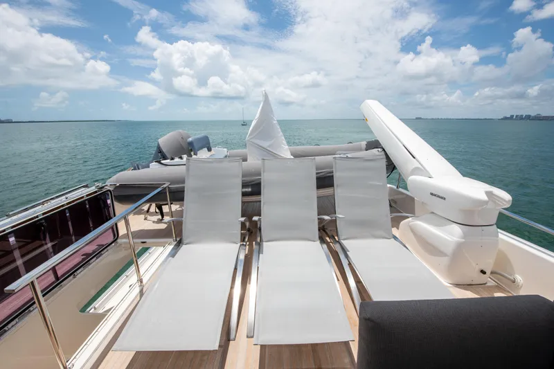 Virginia Yacht Photos Pics Boat Deck Seating and Tender View