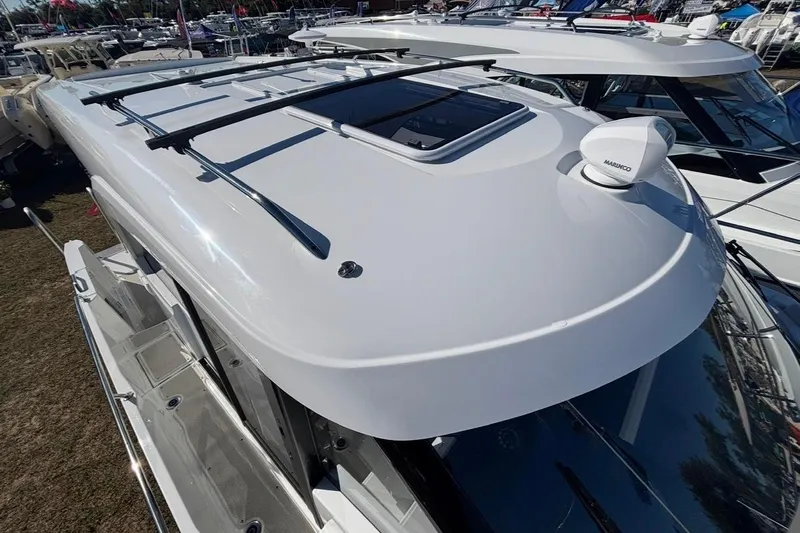  Yacht Photos Pics 2026 Beneteau Antares 9 V2 boat roof with sleek design and modern equipment.