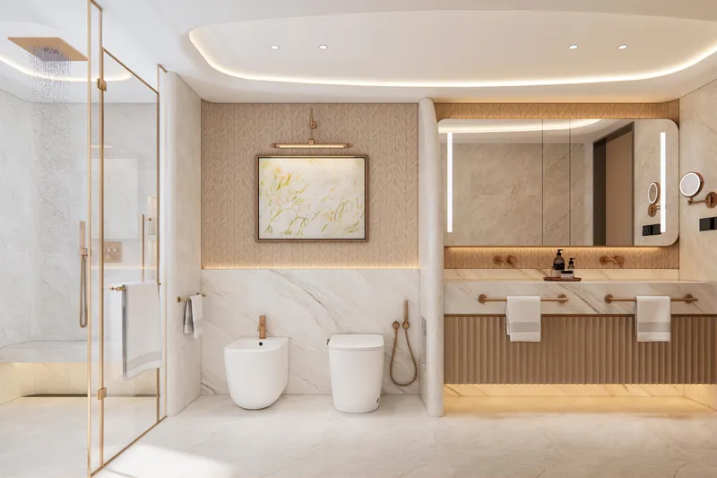  Yacht Photos Pics Primary Bathroom