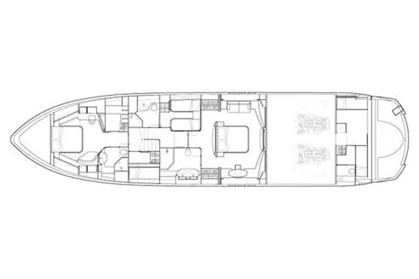 Fins Up Yacht Photos Pics Manufacturer Provided Image: Accommodation Layout