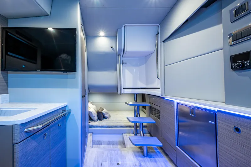  Yacht Photos Pics Interior of 2022 Formula 380 Super Sport Crossover OB, featuring modern amenities and sleek design.