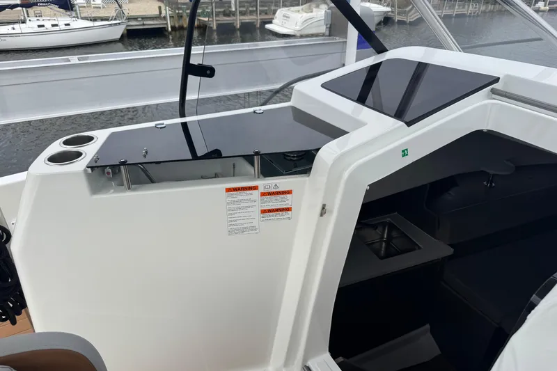  Yacht Photos Pics 2024 Beneteau Flyer 9 SUNdeck cockpit with sleek design and modern amenities.