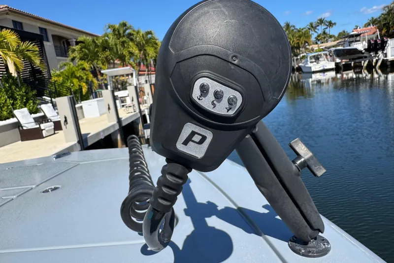  Yacht Photos Pics 2026 Costa Custom Boats 264 HC on a sunny waterfront dock.