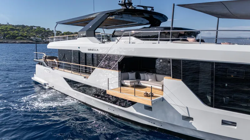 Numarine 30xp Yacht Photos Pics 2025 Numarine 30XP yacht cruising on blue waters, featuring modern design and spacious deck.