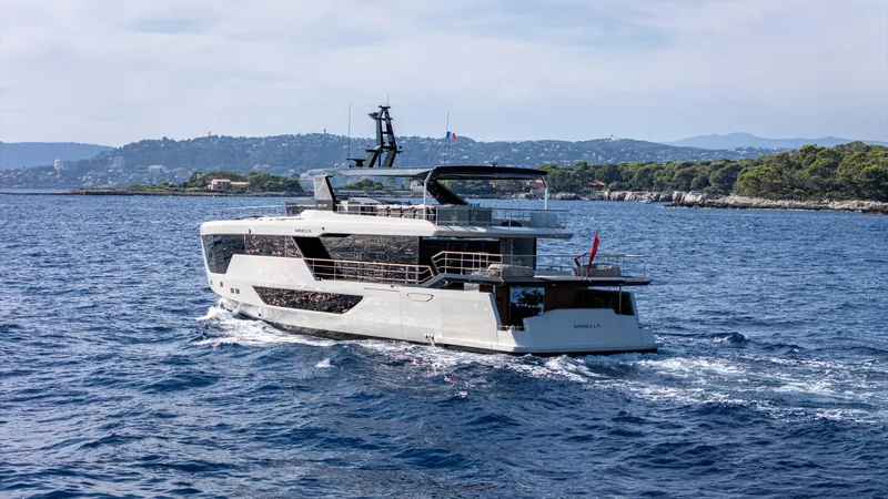 Numarine 30xp Yacht Photos Pics Luxury Numarine 30XP yacht cruising on the ocean, 2025 model.