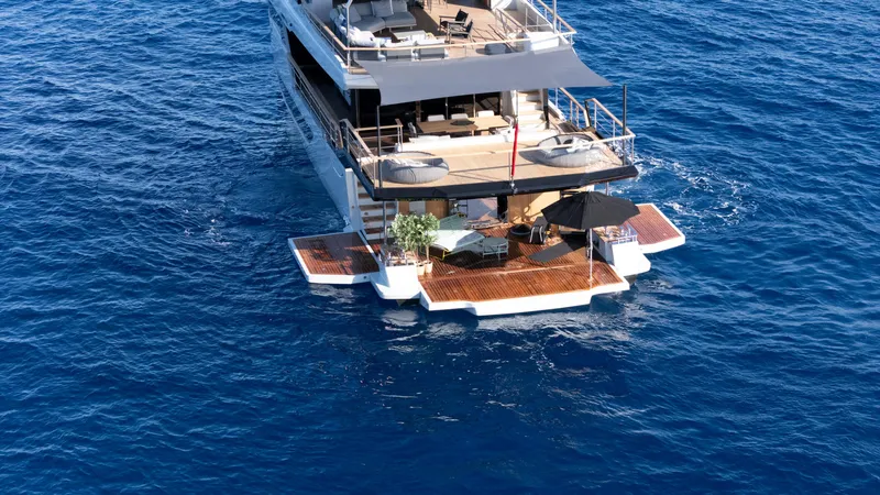 Numarine 30xp Yacht Photos Pics Luxurious 2025 Numarine 30XP yacht with spacious deck on open sea.