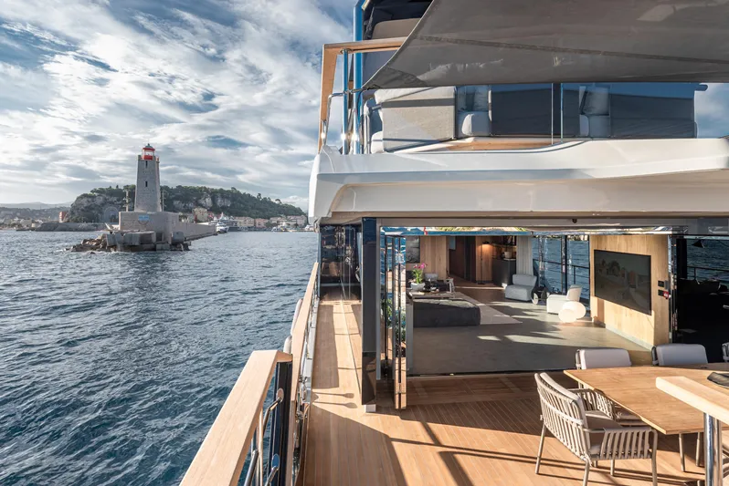 Numarine 30xp Yacht Photos Pics Luxury Numarine 30XP yacht, 2025 model, with elegant interior and scenic ocean view.