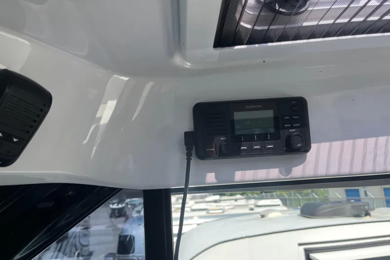  Yacht Photos Pics Garmin radio installed on 2020 Jeanneau NC 895 boat interior.