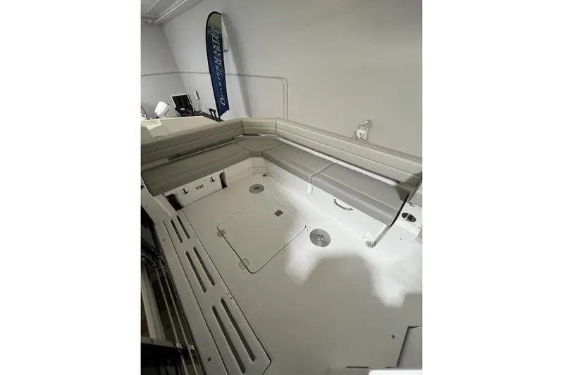  Yacht Photos Pics 2026 Cruisers Yachts 42 Cantius cockpit with sleek seating and modern design.