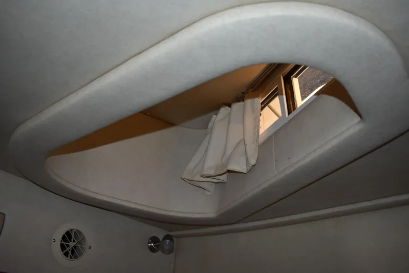 Windy Gale IV Yacht Photos Pics Interior cabin window of 2011 Sea Ray 310 Sundancer boat.
