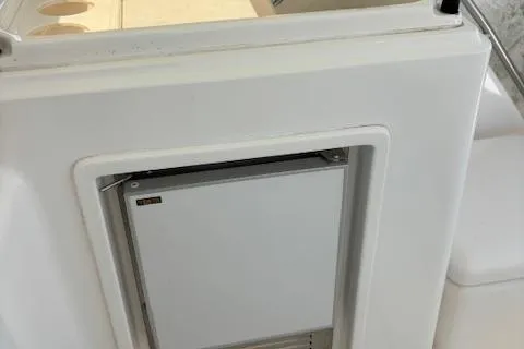  Yacht Photos Pics 2000 Tiara Yachts 4100 Open interior detail with built-in refrigerator.