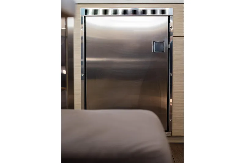 Almissa Yacht Photos Pics Stainless steel appliance in 2023 Lagoon LAGOON 46 yacht interior.