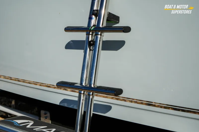  Yacht Photos Pics Stainless steel ladder on 2026 Key West 260 Center Console boat.