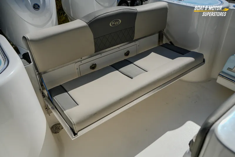  Yacht Photos Pics 2026 Key West 260 Center Console boat with foldable rear seating.