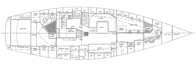 Ghost Yacht Photos Pics Layout Line Drawing