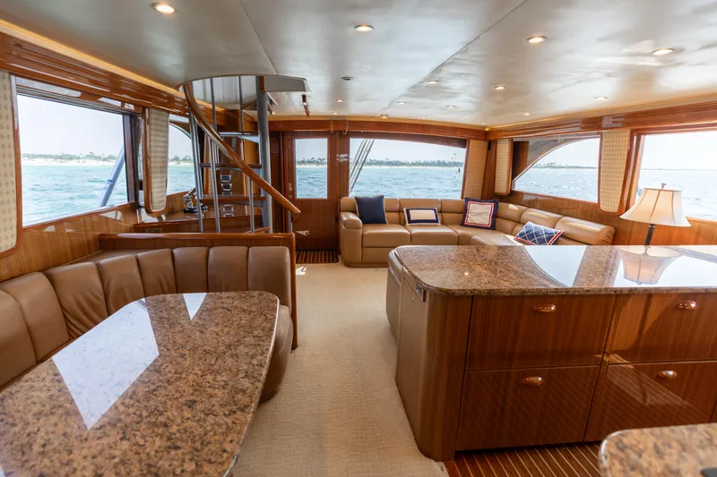 Barefoot Drive Yacht Photos Pics 2008 Viking 64 Enclose Bridge- Galley