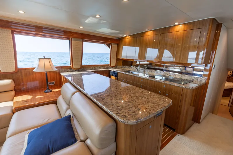 Barefoot Drive Yacht Photos Pics 2008 Viking 64 Enclose Bridge- Galley