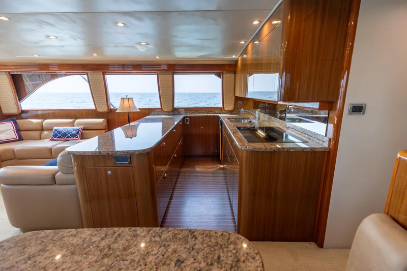 Barefoot Drive Yacht Photos Pics 2008 Viking 64 Enclose Bridge- Galley