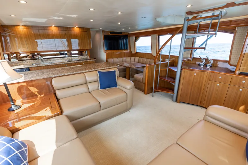 Barefoot Drive Yacht Photos Pics 2008 Viking 64 Enclose Bridge- Galley