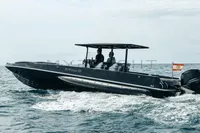 2008 FB Design Fabio Buzzi FB 38/19 S speedboat cruising on open water.