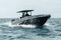 2008 FB Design Fabio Buzzi FB 38/19 S boat cruising on open water.