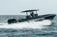 2008 FB Design Fabio Buzzi FB 38/19 S speedboat cruising on open water.