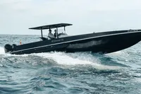 2008 FB Design Fabio Buzzi FB 38/19 S speedboat cruising on open water.