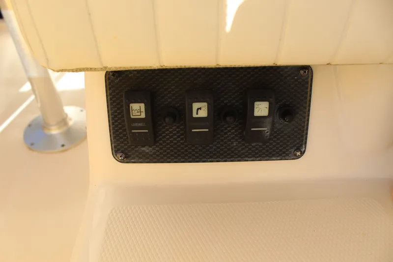 Tide Traveler Yacht Photos Pics Control panel on a 2008 Grady-White Express 330 boat.