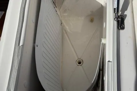 Dolce Far Niente Yacht Photos Pics Storage compartment of a 2012 Maritimo C53 Sports Cabriolet boat.