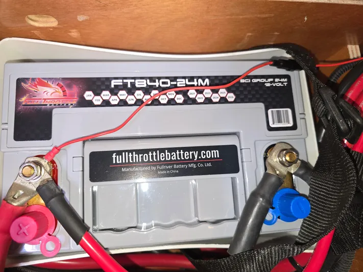  Yacht Photos Pics Battery installation on a 2017 Jeanneau Sun Odyssey 389 sailboat.