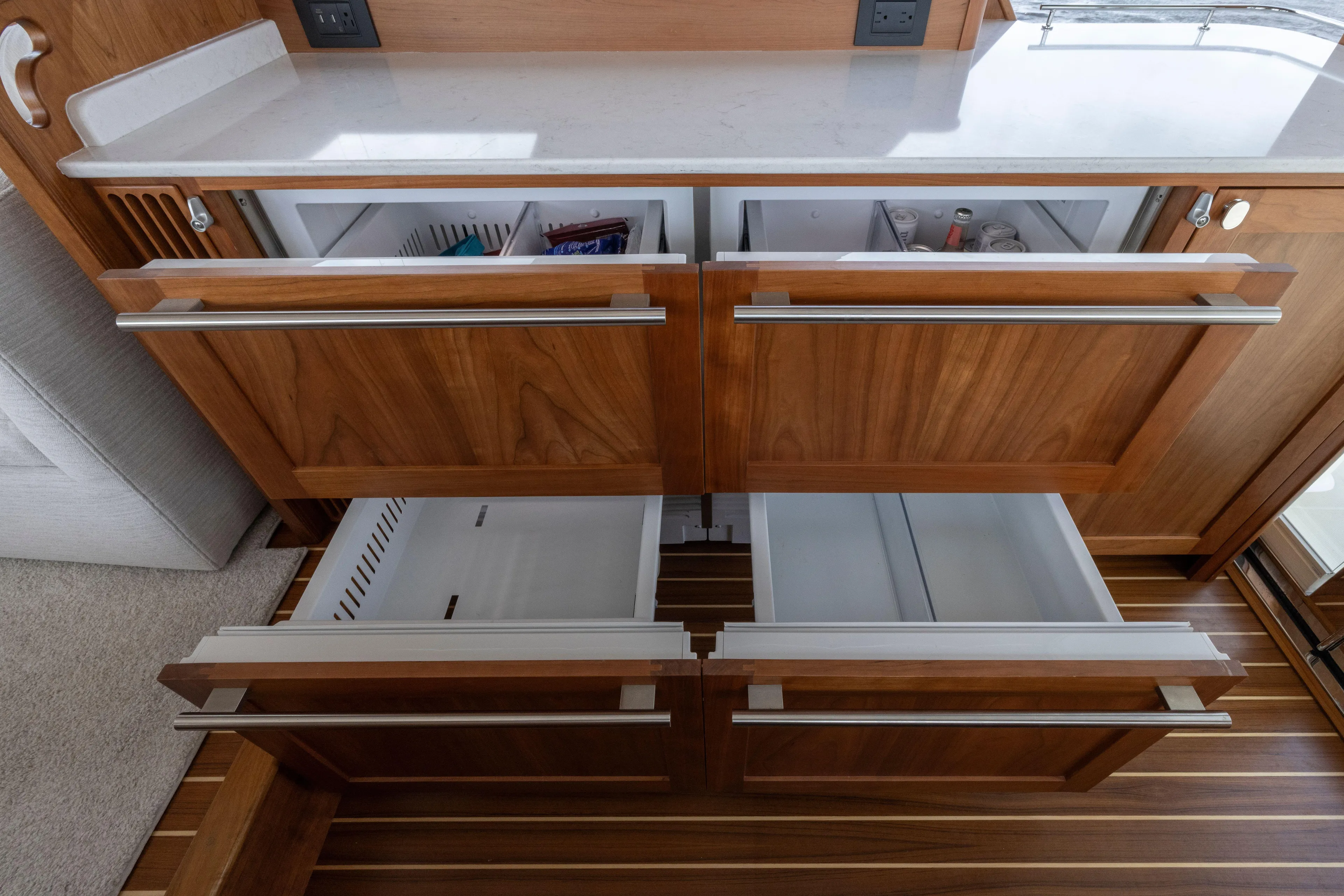 Beach To Beach Yacht Photos Pics Plenty of drawer refrigeration and freezeer space