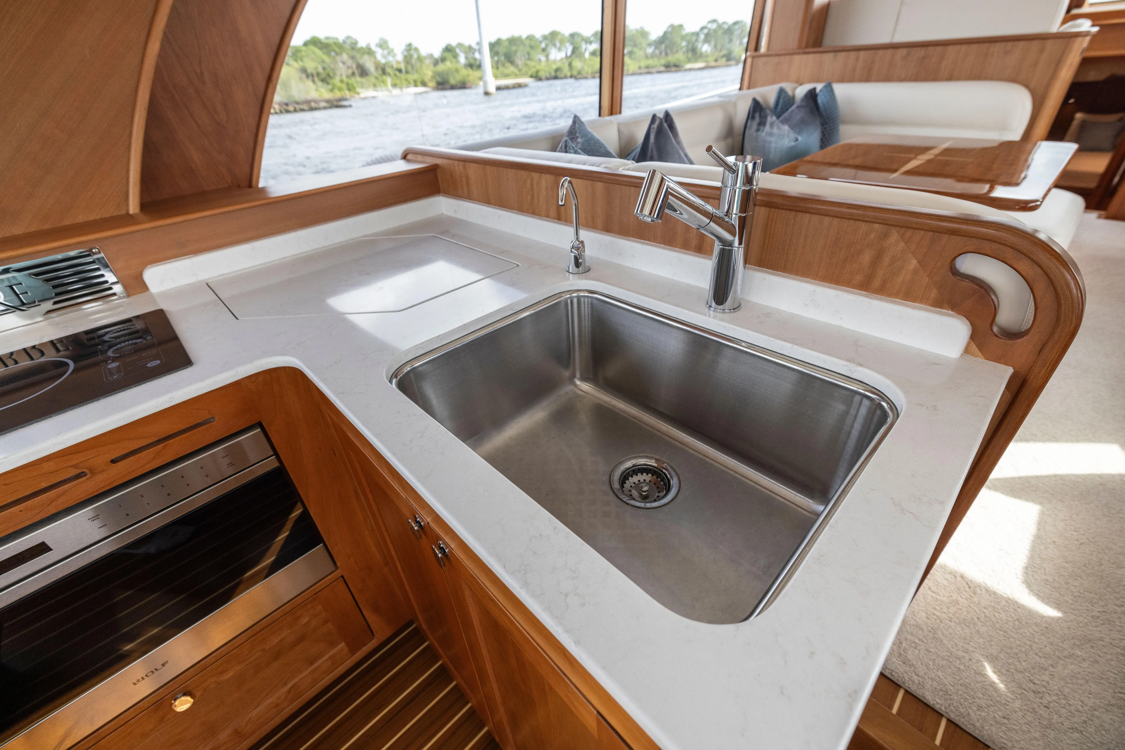 Beach To Beach Yacht Photos Pics Large galley sink