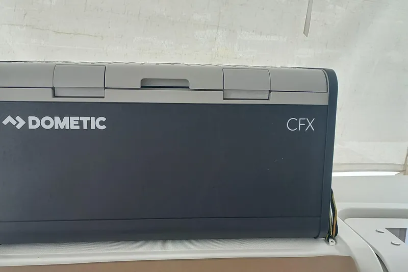 Amea Yacht Photos Pics Dometic CFX cooler on 2014 Lagoon 52 F yacht interior.