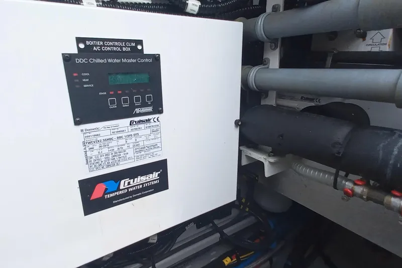 Amea Yacht Photos Pics Cruisair tempered water system control panel on 2014 Lagoon 52 F yacht.