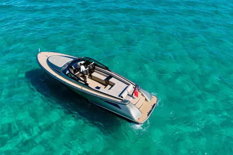 Madeleine Yacht Photos Pics 2024 Wajer 38 luxury yacht cruising on clear turquoise waters.