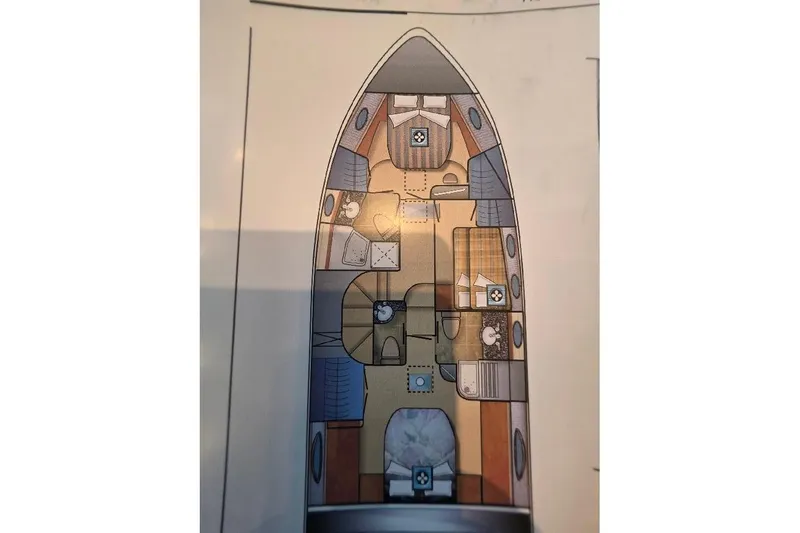 Blue Bird Yacht Photos Pics Floor plan of a 2008 Neptunus Flybridge MY yacht interior layout.