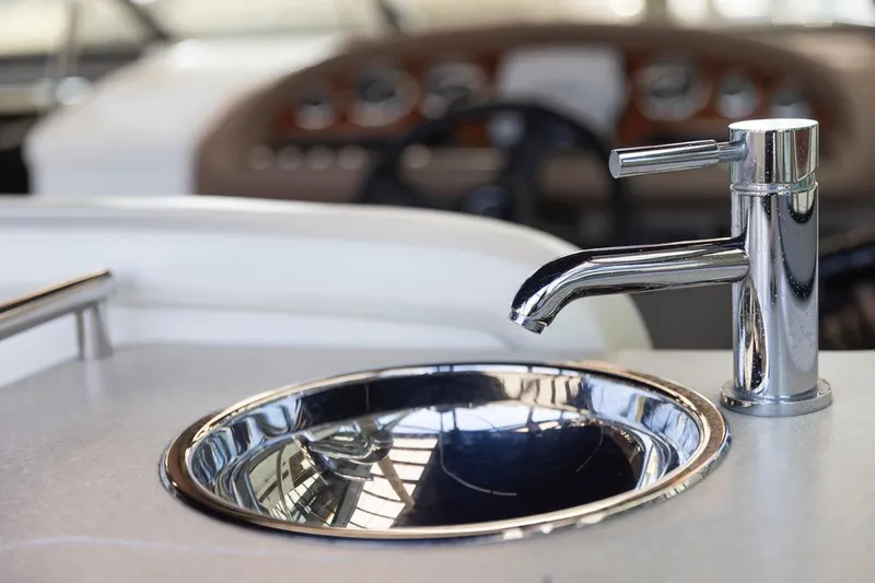 Cobalt Yacht Photos Pics 2008 Cobalt 303 boat interior with sink and faucet