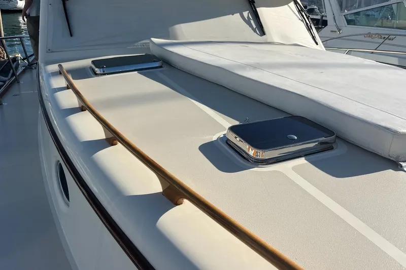 Cassidy Yacht Photos Pics 2013 Hinckley Talaria 48 MY yacht deck with sleek design and polished details.