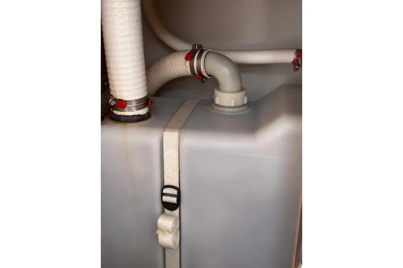  Yacht Photos Pics Water tank and plumbing in 2020 Dufour 430 yacht.