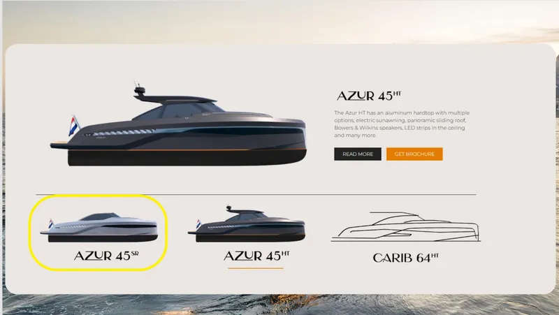  Yacht Photos Pics Bekkers Yachts AZUR 45SR 2026 model, sleek design with modern features.