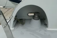 Custom 2007 VSV boat deck with winch and rope detail.