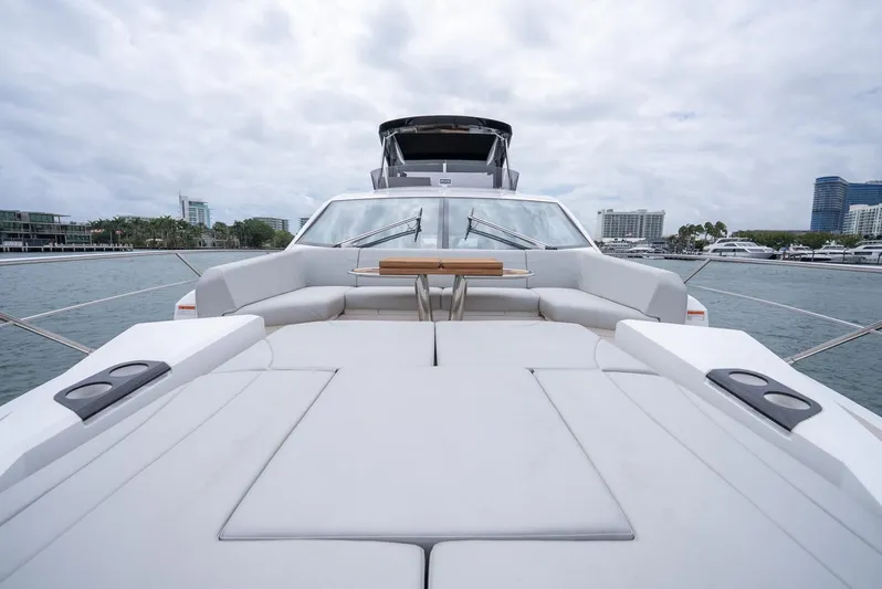  Yacht Photos Pics 2024 Sunseeker Manhattan 68 yacht with spacious deck and modern design.