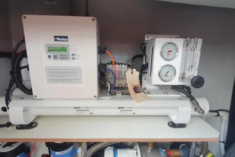  Yacht Photos Pics Parker water filtration system on 2023 Fountaine Pajot Samana 59 yacht.