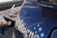 Elling E3 2007 yacht with "Celaeno" name and star design on the stern.