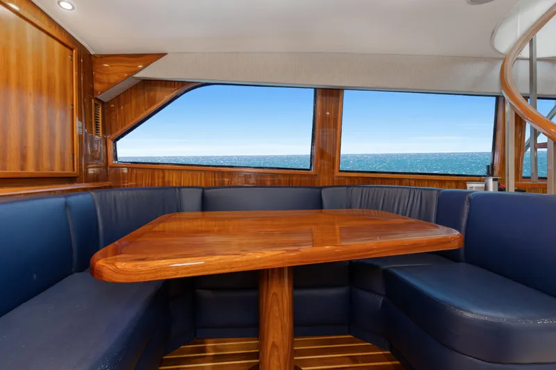 Partnership Yacht Photos Pics 2001 65 Viking Convertible Enclosed Bridge Partnership Dinette